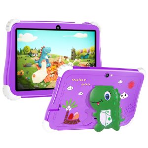C75 Dinosaur 7 inch WiFi Kids Tablet PC, Android 7.0 MT6735 Octa Core CPU, 2GB+16GB