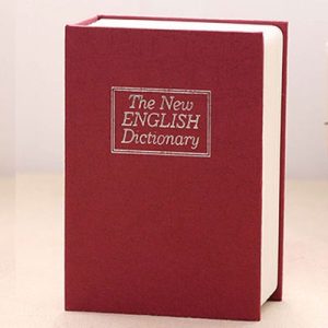 Mini Dictionary Safe Box Book Secret Security Lock Cash Money Coin Storage Jewellery key Locker