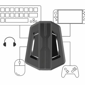 Keyboard And Mouse Converter For PS4/Switch/PS4 Pro/XBOX ONE, Black, Support Audio Models
