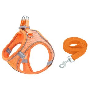TM050 Pet Chest Strap Vest Type Breathable Reflective Traction Rope, S, M, L