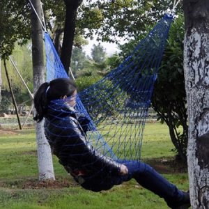 Outdoor Color Mesh Hammock, 2PCS Dark Blue Section, 2PCS Red Section, 2PCS Orange Section, 2PCS Green